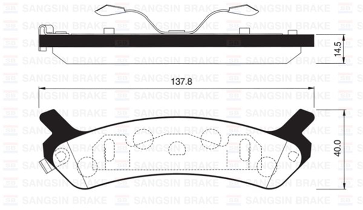 YEDEK PARÇAARKA BALATA DİSK HYUNDAI SONATA 93 GDB896 SANGSIN SP1058SANGSINSANGSIN SP1058
