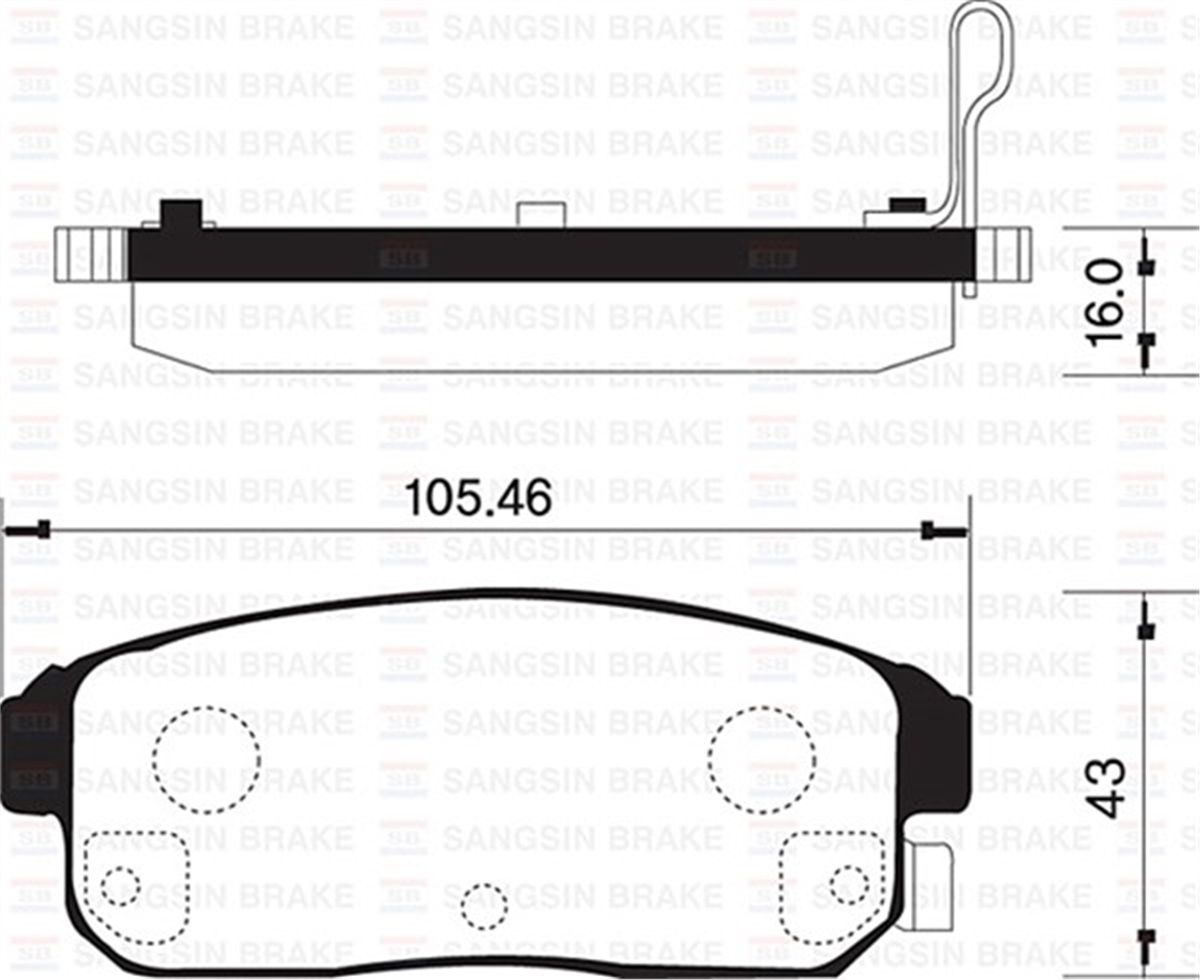 YEDEK PARÇAARKA BALATA DİSK MAZDA RX-8 03 NISSAN MAXIMA SW 00-03 GDB3357 SANGSIN SP1163SANGSINSANGSIN SP1163