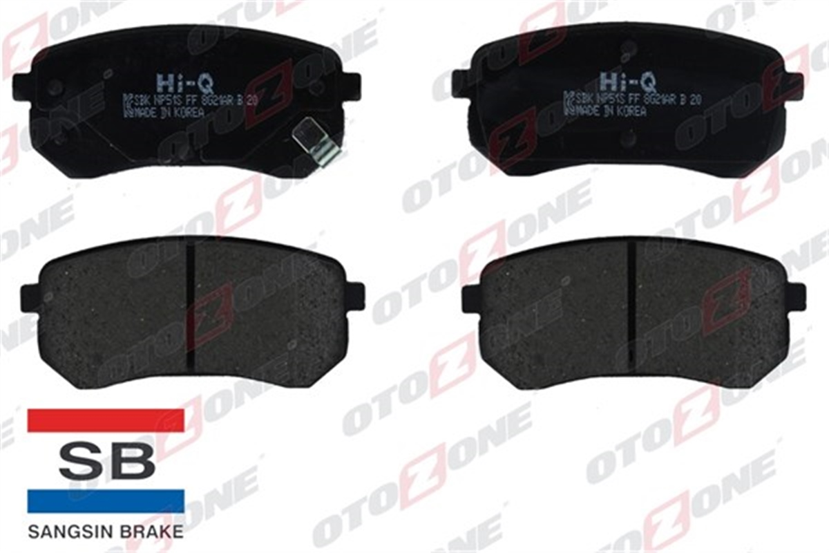 YEDEK PARÇAARKA BALATA HYUNDAI İ10-1.1-1.2-KIA PICANTO 1.0-1-1 08 GDB3370 OTOZONE FDA8006OTOZONEOTOZONE FDA8006