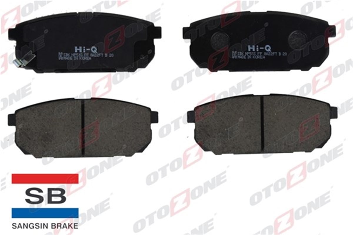 YEDEK PARÇAARKA BALATA KIA SORENTO 2.5 CRDI-3.5 V6-2.4 02 GDB3344 OTOZONE FDA8009OTOZONEOTOZONE FDA8009