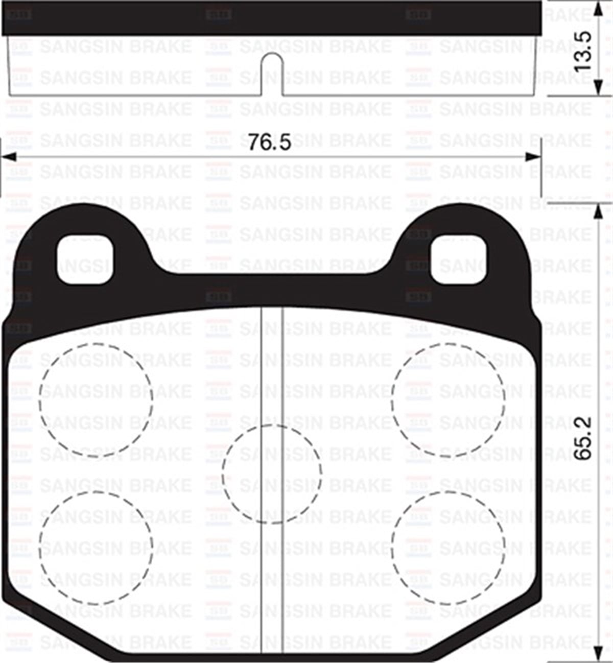 YEDEK PARÇAARKA BALATA OPEL ASCONA-MANTA B-KADET C-REKORD D-E 81 GDB611 SANGSIN SP2121SANGSINSANGSIN SP2121