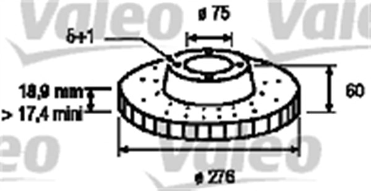 YEDEK PARÇAARKA FREN AYNASI HAVALI BMW E36 95-98 E46 98-05 VALEO 186559VALEOVALEO 186559