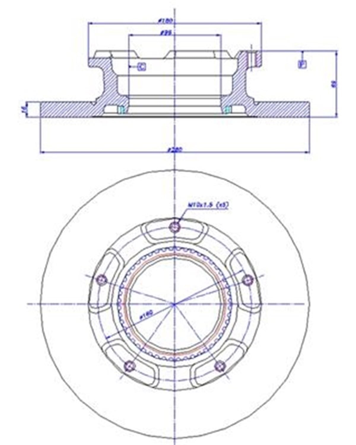 YEDEK PARÇAARKA FREN AYNASI TRANSİT TOURNEO 2.2TDCI 2006-2014 MARELLI 360704013600MARELLIMARELLI 360704013600