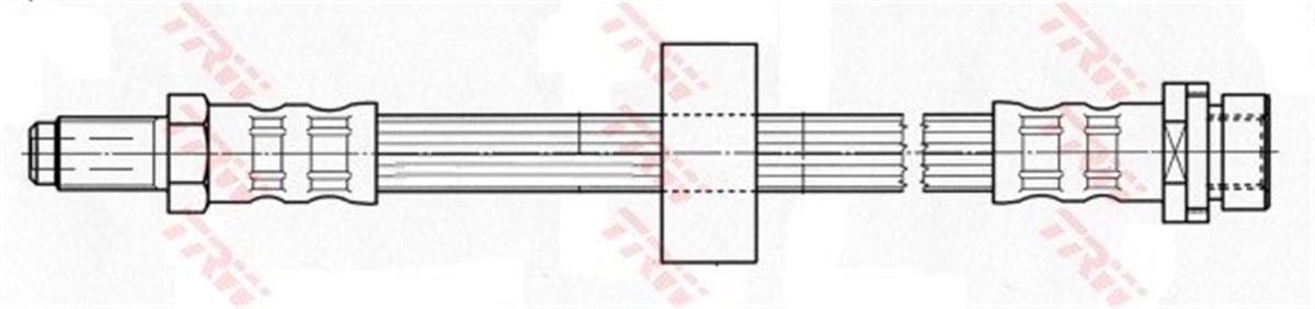 YEDEK PARÇAARKA FREN HORTUMU MONDEO 00-07 310MM TRW PHB414TRWTRW PHB414