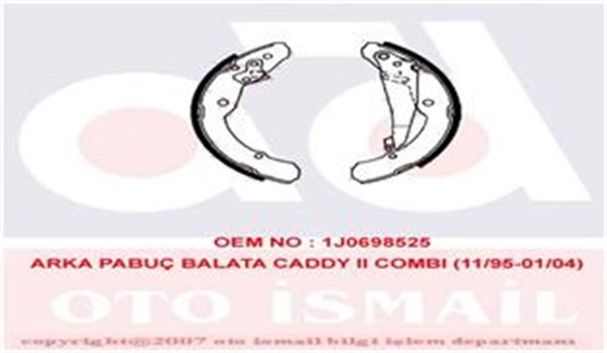 YEDEK PARÇAARKA FREN KAMPANA BALATA OCTAVIA-CADDY 97-02 TRW GS8639TRWTRW GS8639