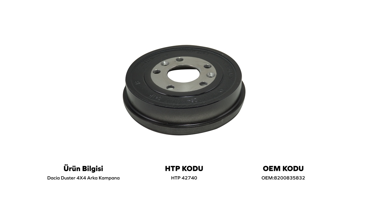 YEDEK PARÇAARKA KAMPANA 5 BİJON GÖBEKSİZ 4X4 DUSTERHATİPOĞLU*HTP42740