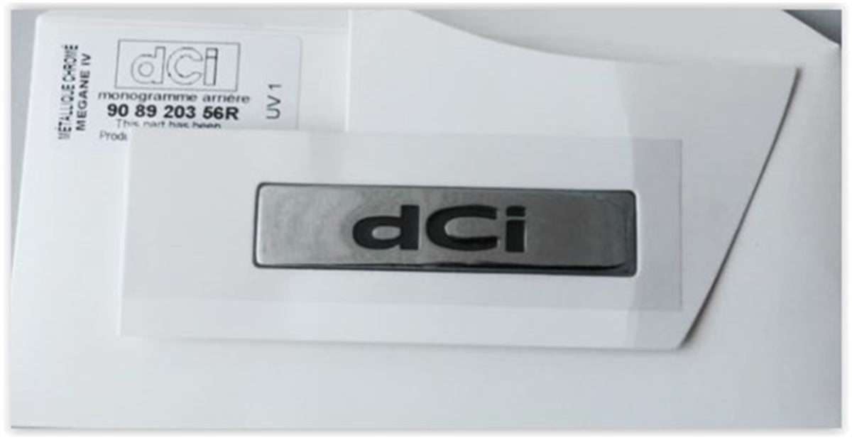YEDEK PARÇAARKA MONOGRAM YAZI DCİ MEGANE IV-TALİSMAN ARAÇLAR İÇİN YAZI 908920356RYAZI-YAZI 908920356R