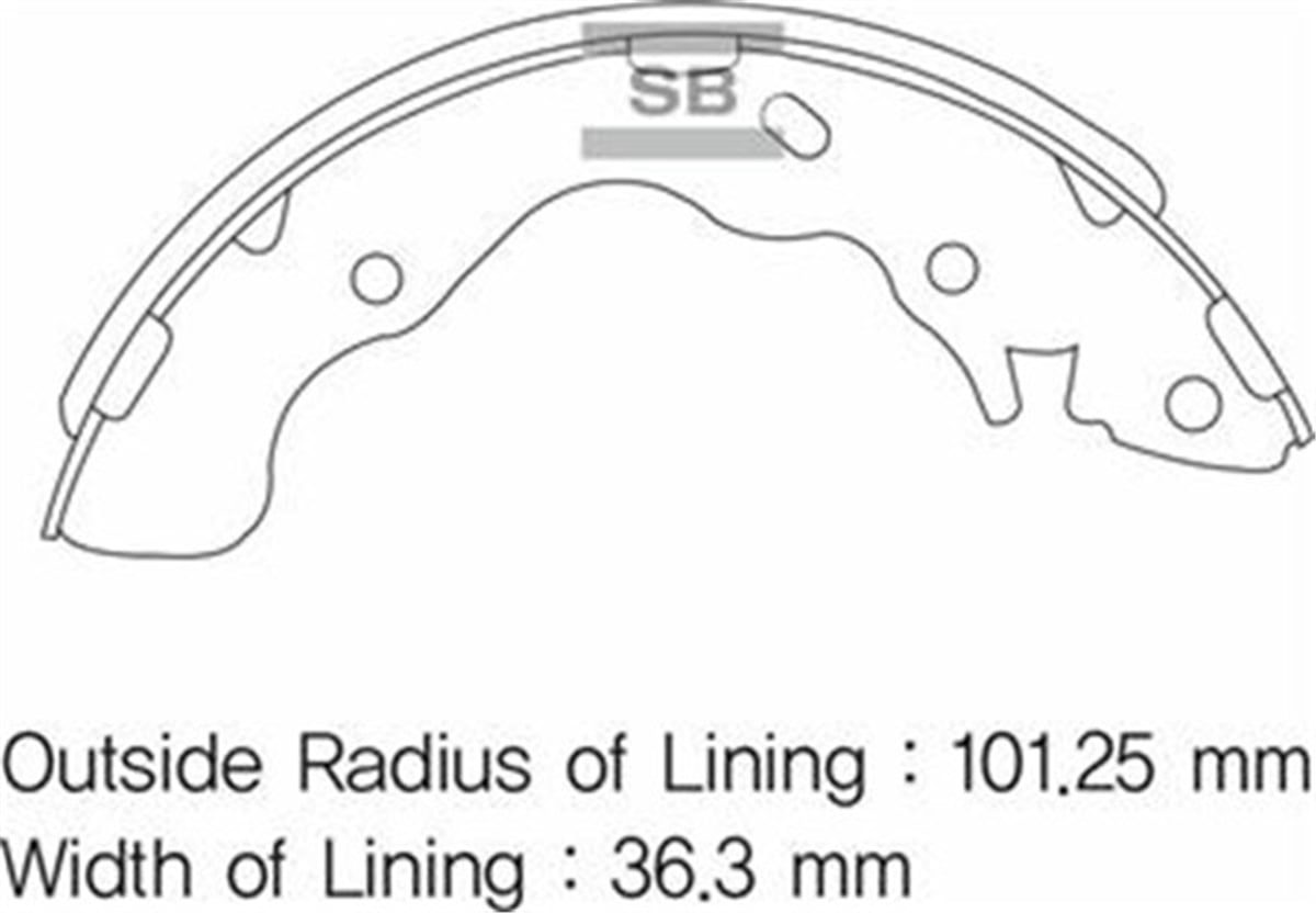 YEDEK PARÇAARKA PABUÇ BALATA ACCENT 1.3-1.5 CRDI GS8678 SANGSIN SA128SANGSINSANGSIN SA128