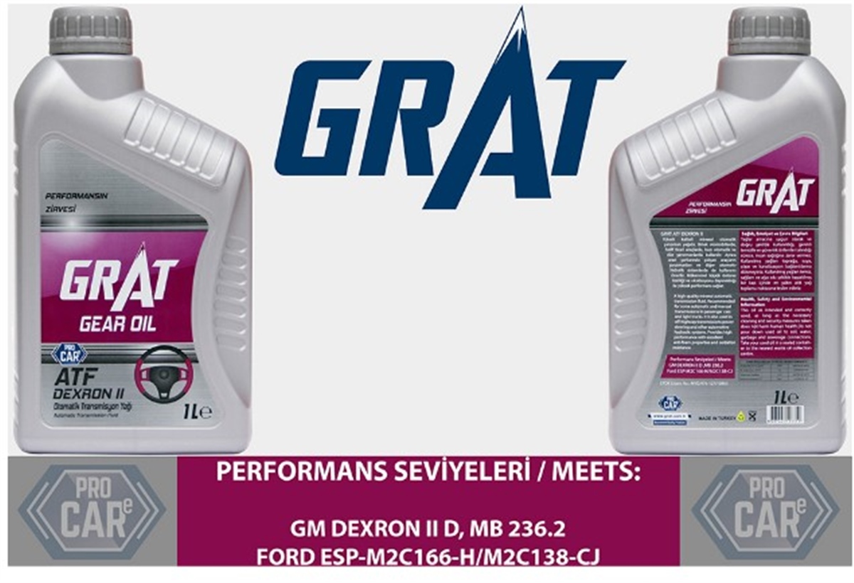 YEDEK PARÇAATF II 1 LİTRE ATF-II GM DEXRON II  -GRT-600021GRATGRT-600021