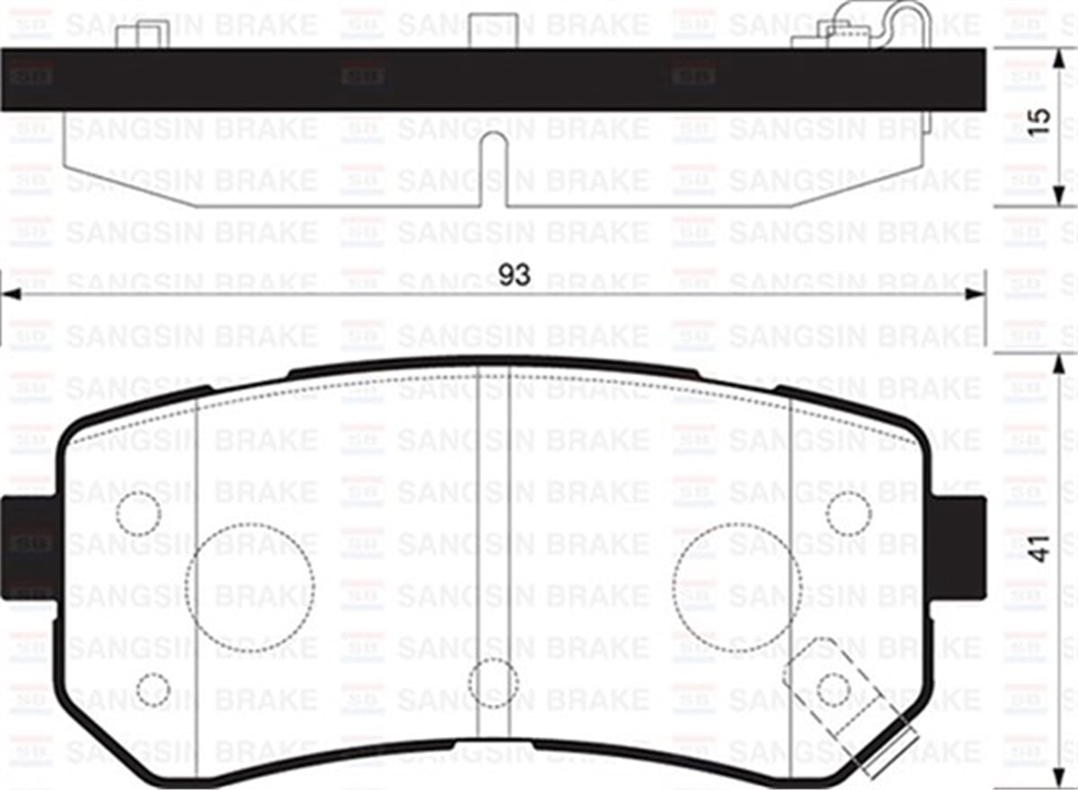 YEDEK PARÇABALATA ARKA DİSK KIA PICANTO-MORNING 11 SANGSIN SP1406SANGSINSANGSIN SP1406