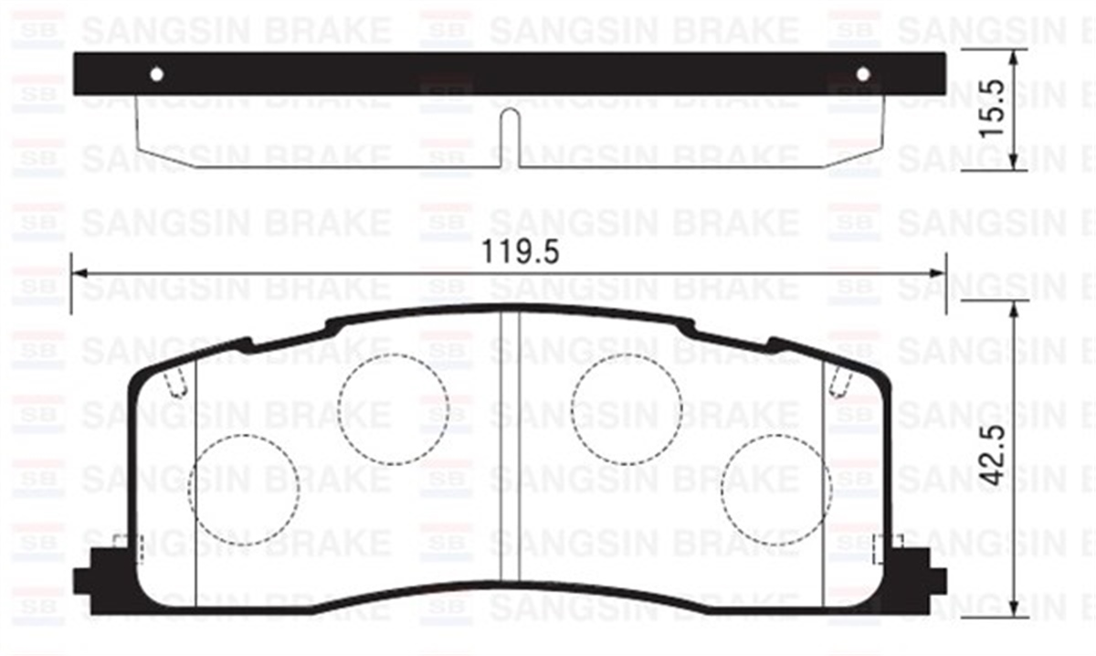 YEDEK PARÇABALATA ARKA DİSK TOYOTA PREVIA 2.4 00 GDB1138 SANGSIN SP2036SANGSINSANGSIN SP2036