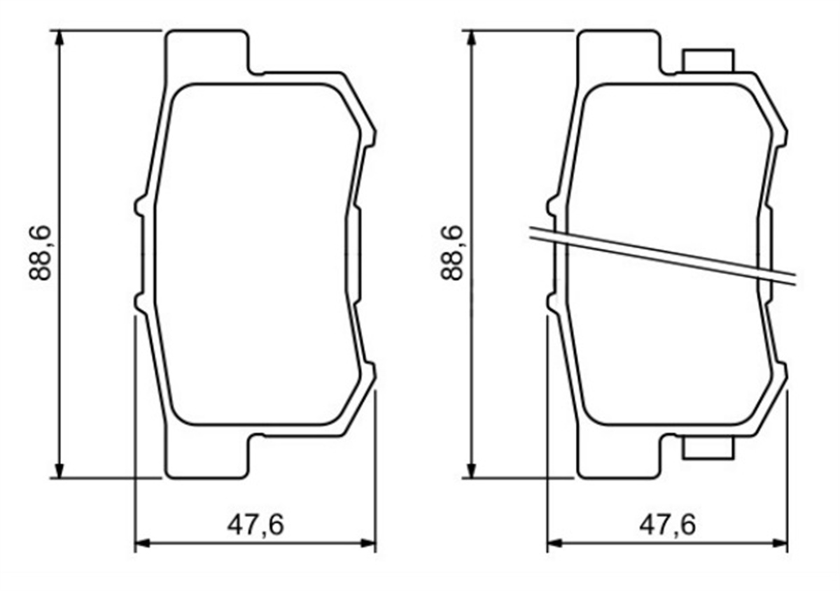 YEDEK PARÇABALATA FREN ARKA-HONDA CRV 02>06 / ACCORD 03>08  43022SY8A01 -MGA-55326MGAMGA-55326