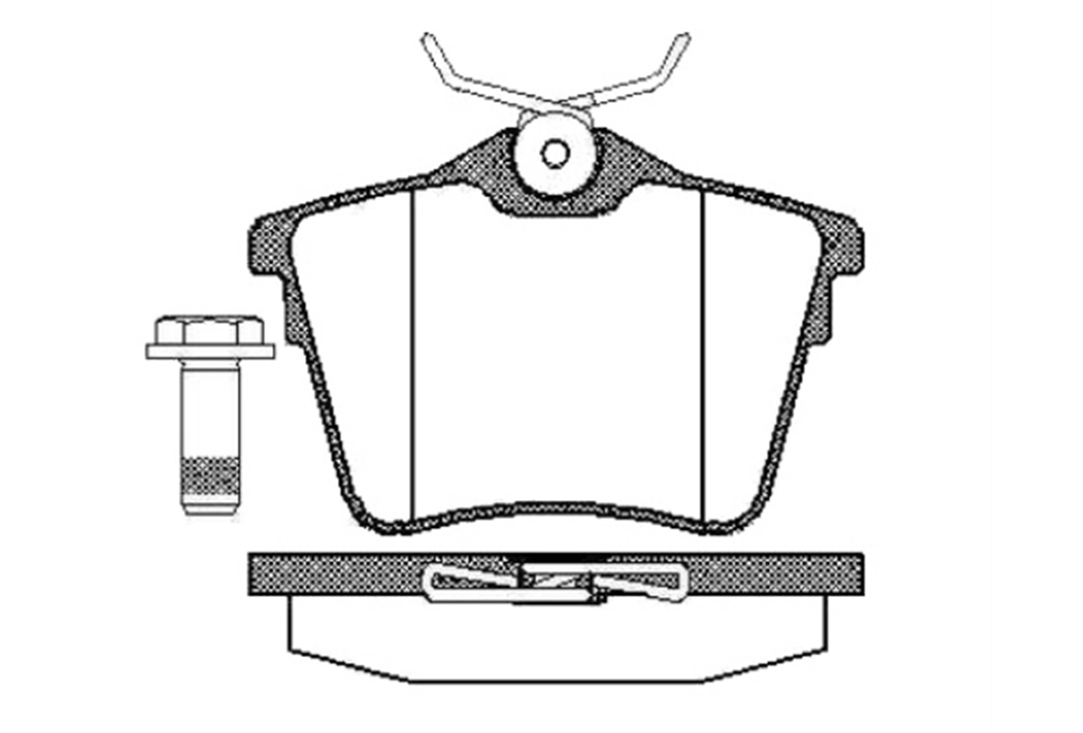 YEDEK PARÇABALATA FREN ARKA-PEUGEOT 407 2004>>/607 2000>>/CITROEN C5 2001>> 425491 -MGA-55168MGAMGA-55168
