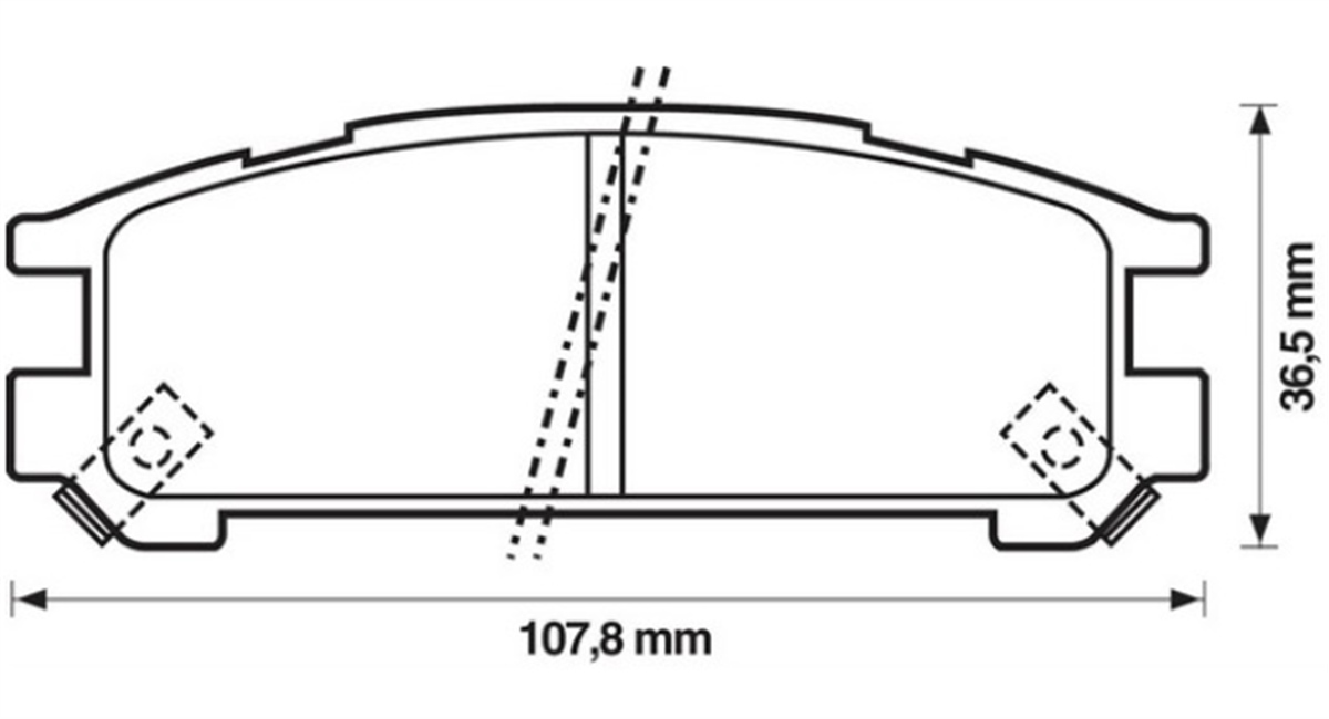YEDEK PARÇABALATA FREN ARKA-SUBARU LEGACY 89>98 