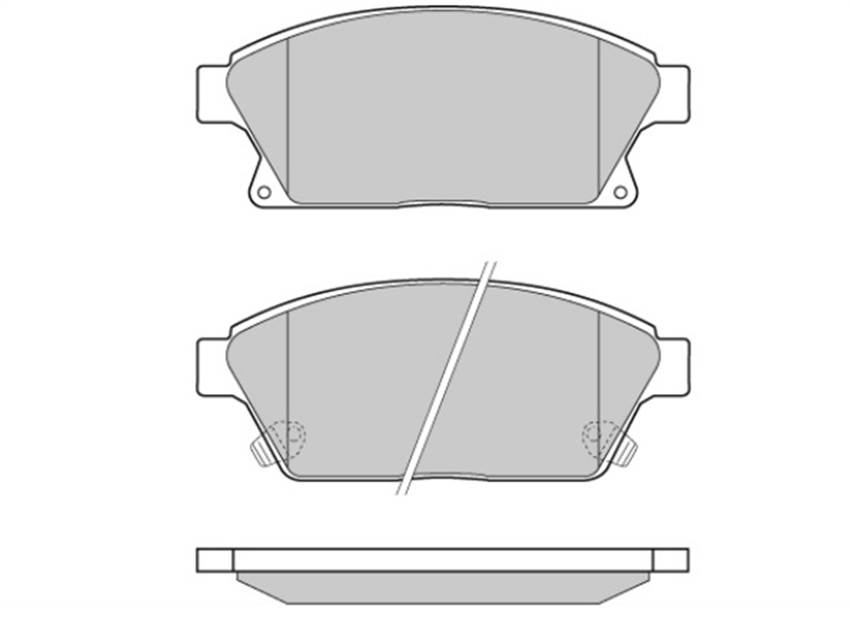 YEDEK PARÇABALATA FREN ON -  CHEVROLET CRUZE 09>12 / AVEO 11> / OPEL ASTRA J 09>12 / MOKKA 12>13 -16 JANT-  542115 -MGA-55340MGAMGA-55340