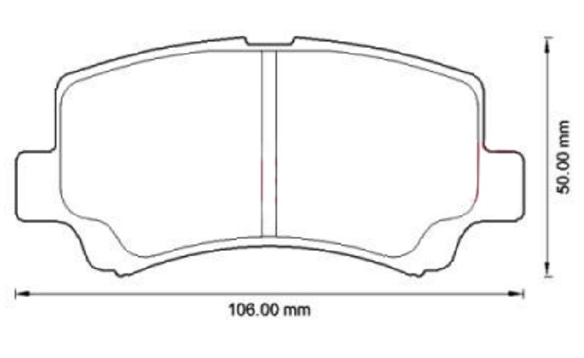YEDEK PARÇABALATA FREN ON -  DFM  VAN 08>13 / CHERY  KIMO 1.3  5581075F31 -MGA-55447MGAMGA-55447
