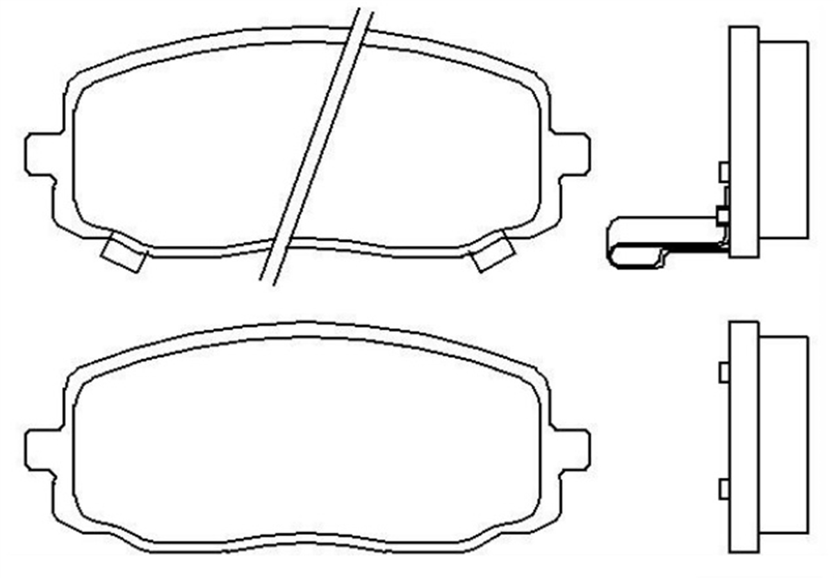 YEDEK PARÇABALATA FREN ON-HYUNDAI I10 08>12/KIA PICANTO 04>10   581010XA10 -MGA-55240MGAMGA-55240