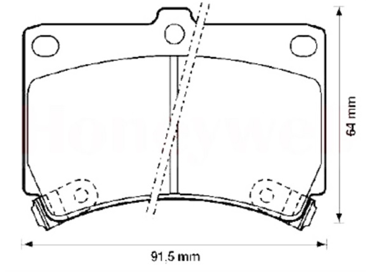 YEDEK PARÇABALATA FREN ON-MAZDA 323 90>96 KIA RIO 00>02    BRY73323ZA -MGA-55345MGAMGA-55345