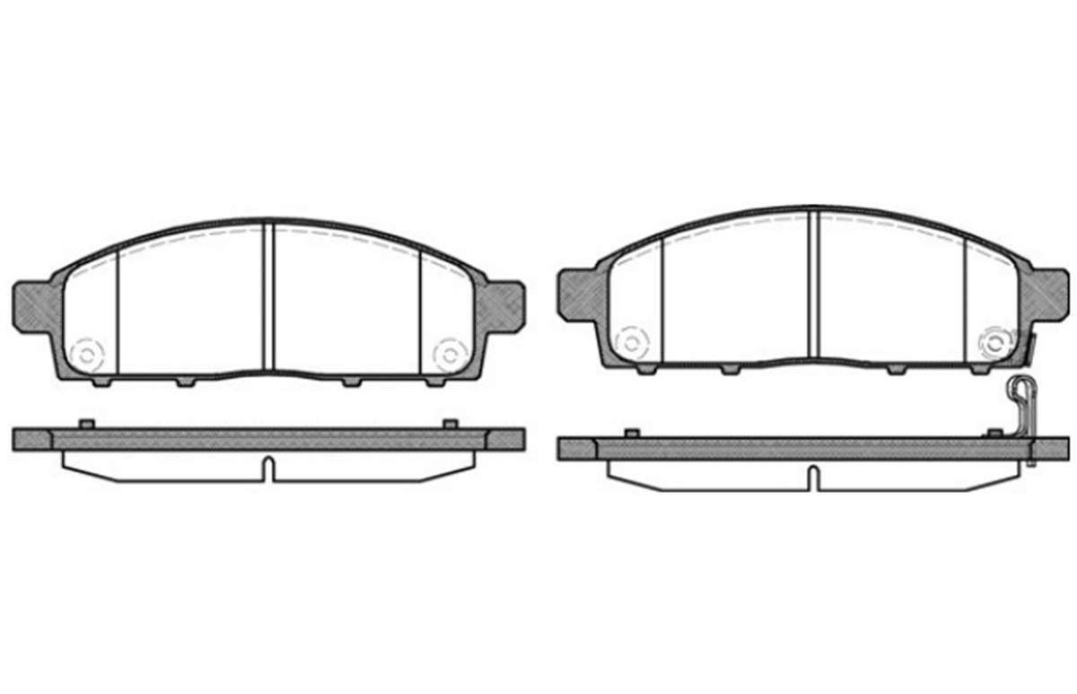 YEDEK PARÇABALATA FREN ON-MITSUBISHI L200 CR 2.5 DI-D 06->>  / L200 SU 2.4 DI-D 15->> / FIAT  FULLBACK PICK-UP 16->>  4605A198 -MGA-55296MGAMGA-55296