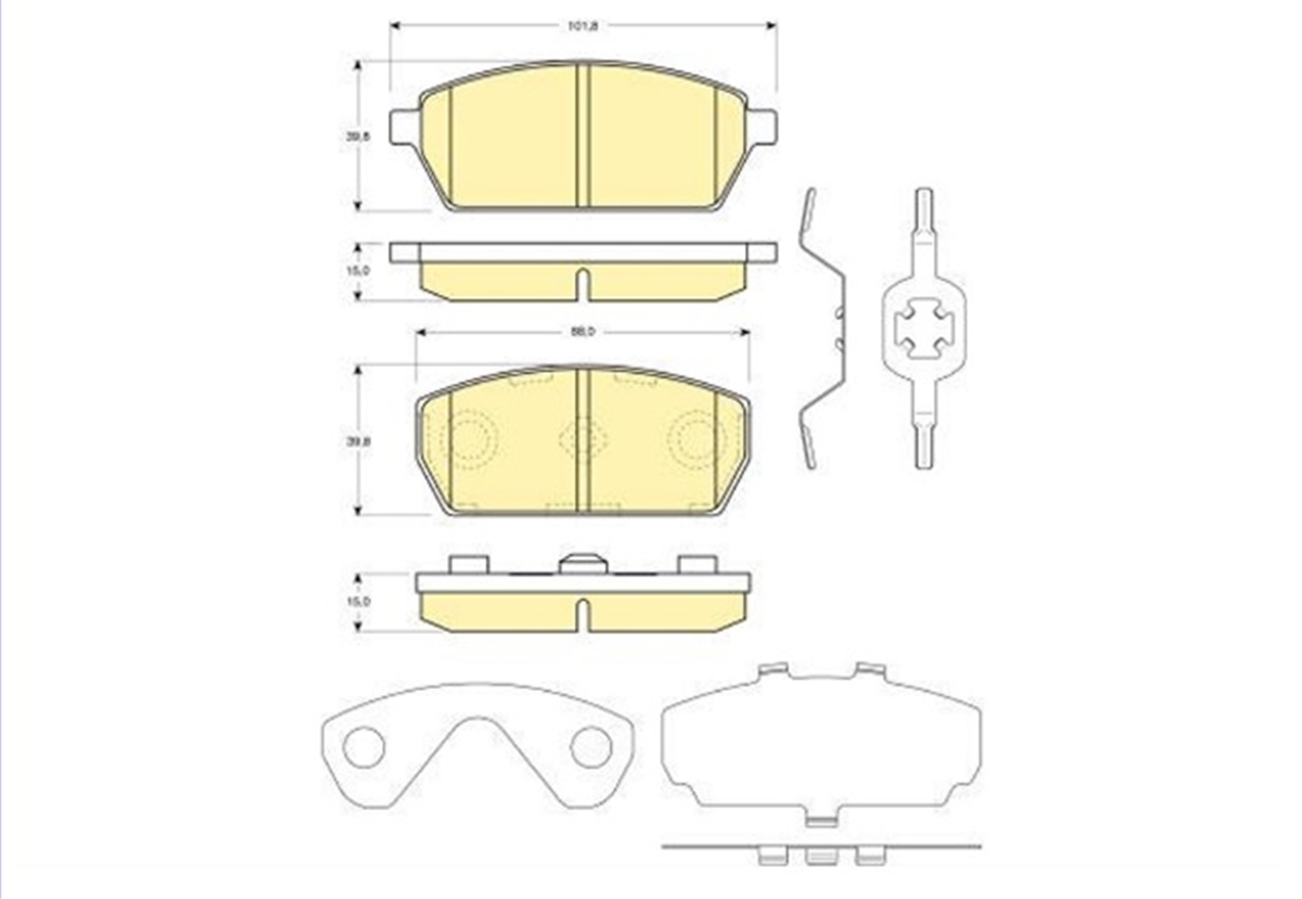 YEDEK PARÇABALATA FREN ON-SUZUKI CARRY-SK410 86>00   5520062874000 -MGA-55429MGAMGA-55429