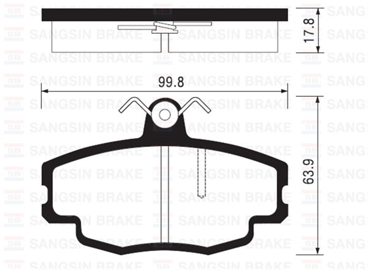 YEDEK PARÇABALATA ÖN DİSK CITROEN ZX 91-98 GDB114 SANGSIN SP2008SANGSINSANGSIN SP2008