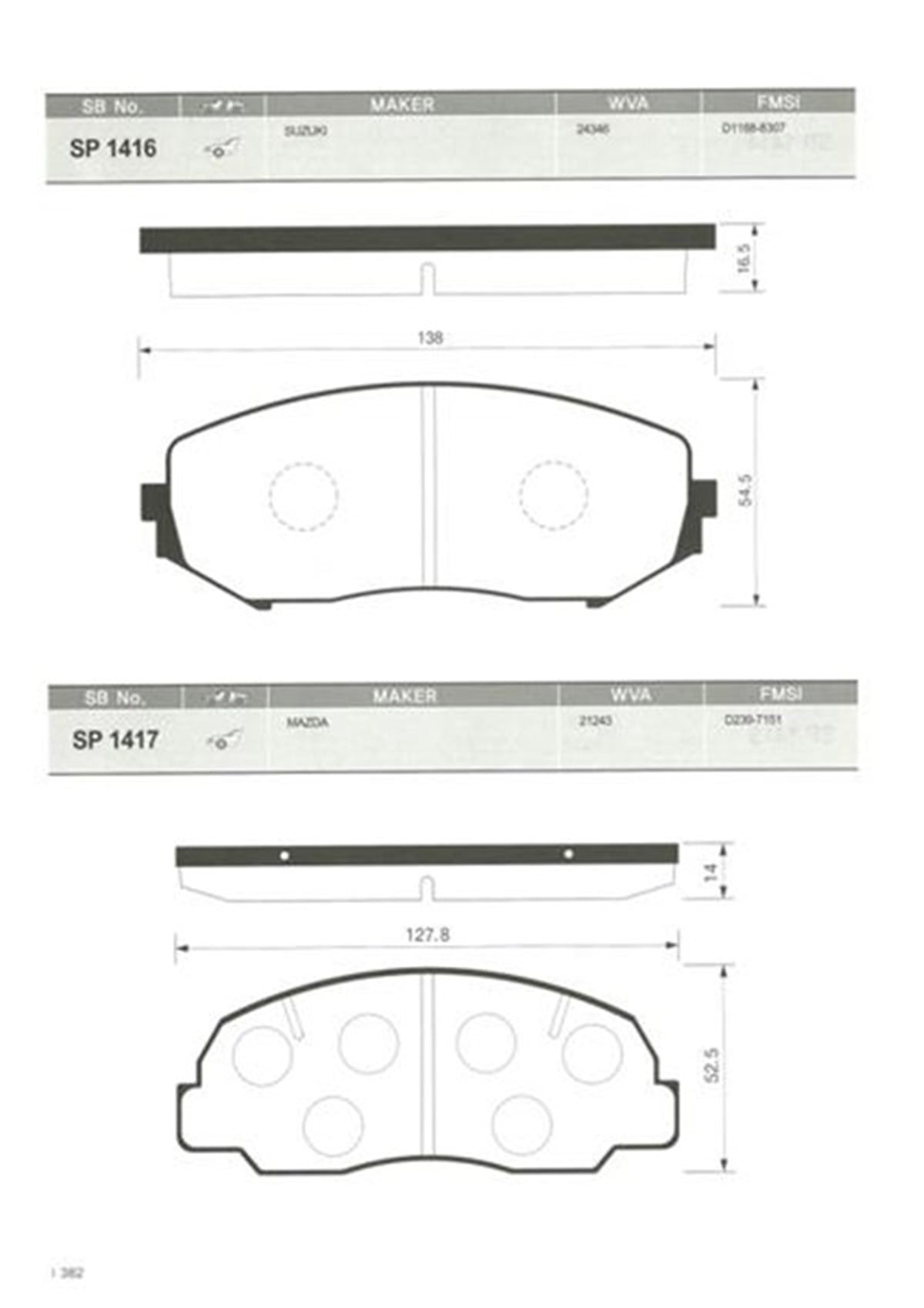 YEDEK PARÇABALATA ÖN DİSK DAIHATSU FEROZA 97 MAZDA B-E SERİ 81-85 OPEL CAMPO 88 GDB980 SANGSIN SP1417SANGSINSANGSIN SP1417