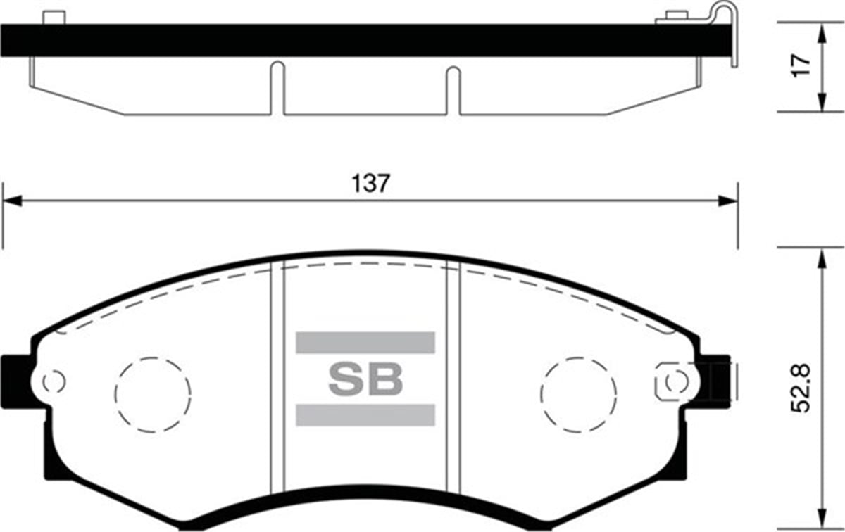 YEDEK PARÇABALATA ÖN DİSK FORD ESCORT 1.3-16 90 FIESTA 95 SIERRA 91 MAZDA 121 90 SANGSIN SP1505SANGSINSANGSIN SP1505