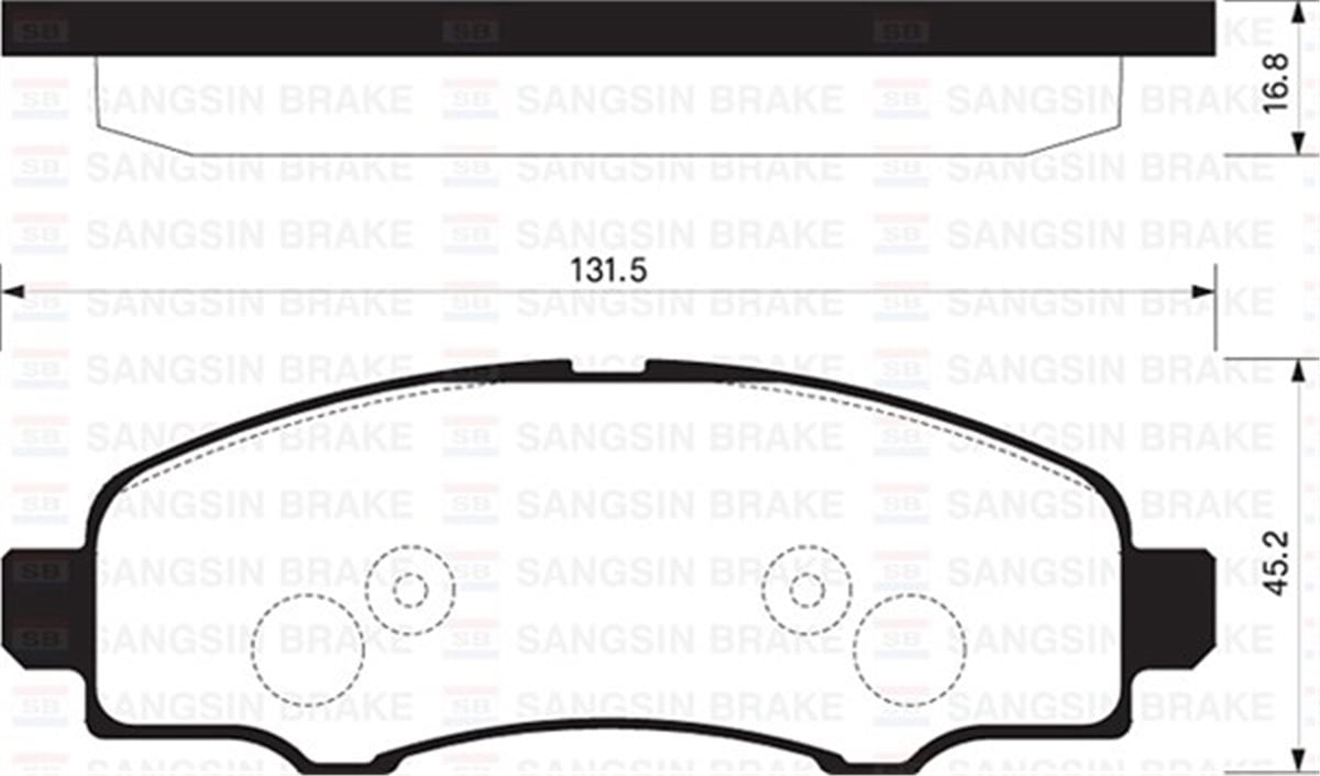 YEDEK PARÇABALATA ÖN DİSK FORD FIESTA SANGSIN SP2049SANGSINSANGSIN SP2049
