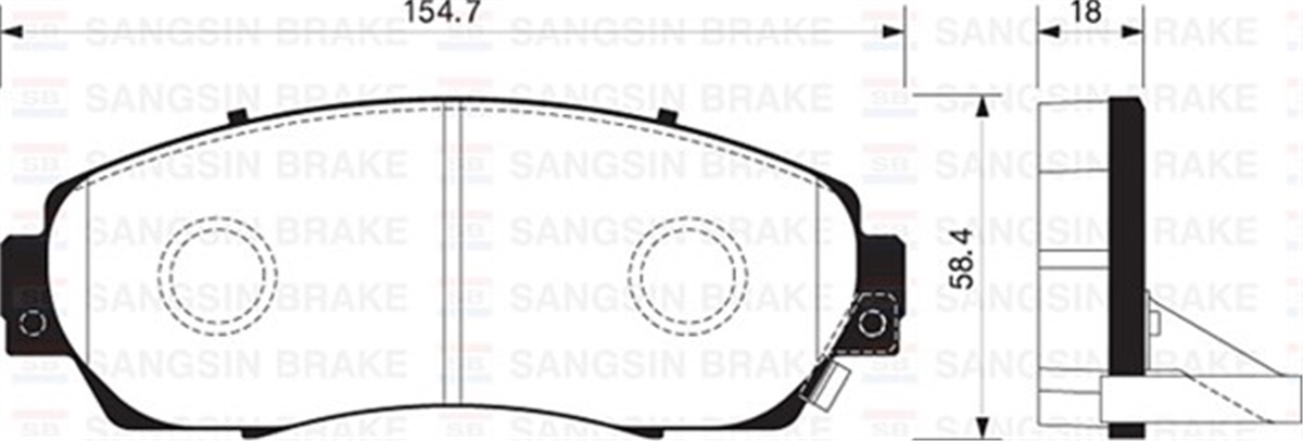 YEDEK PARÇABALATA ÖN DİSK HONDA CR-V 2.4 06 ODYSSEY 2.4-3.5 05 BENZİNLİ GDB7738 SANGSIN SP2115SANGSINSANGSIN SP2115