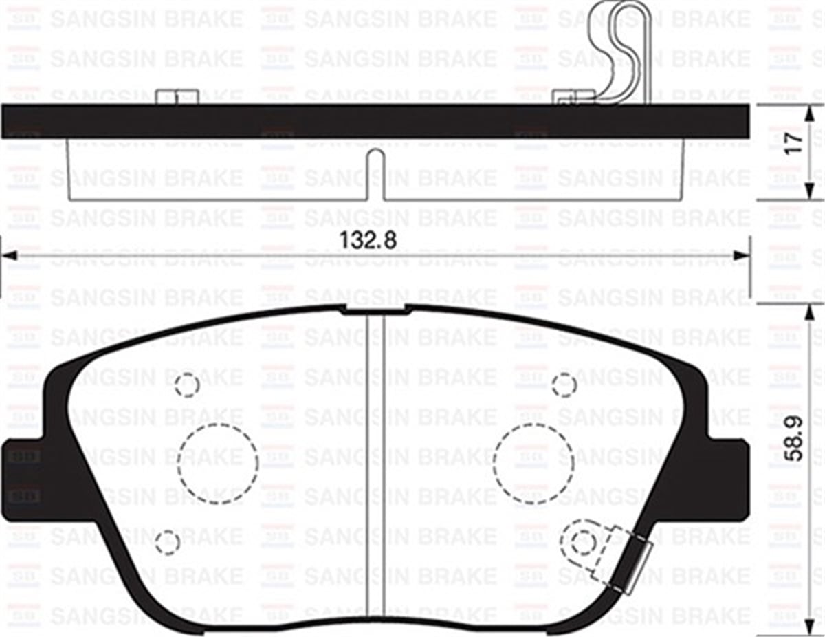 YEDEK PARÇABALATA ÖN DİSK HYUNDAI SONATA 09 KIA K5-OPTIMA 1.7-2.0-2.4 12 SANGSIN SP1398SANGSINSANGSIN SP1398