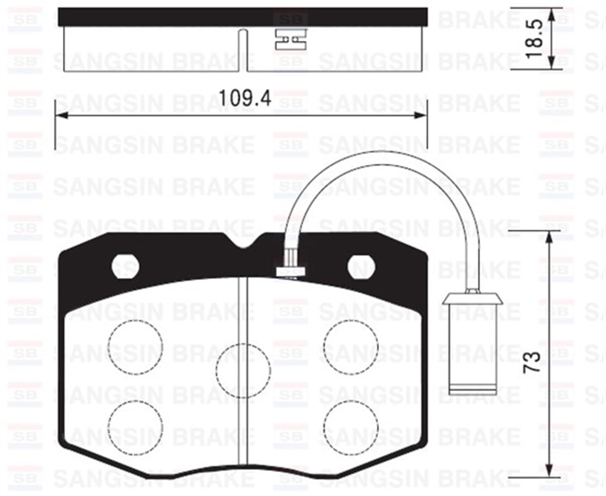 YEDEK PARÇABALATA ÖN DİSK IVECO DAILY 2WD 96-02 18.5MM GDB1356 SANGSIN SP2014SANGSINSANGSIN SP2014