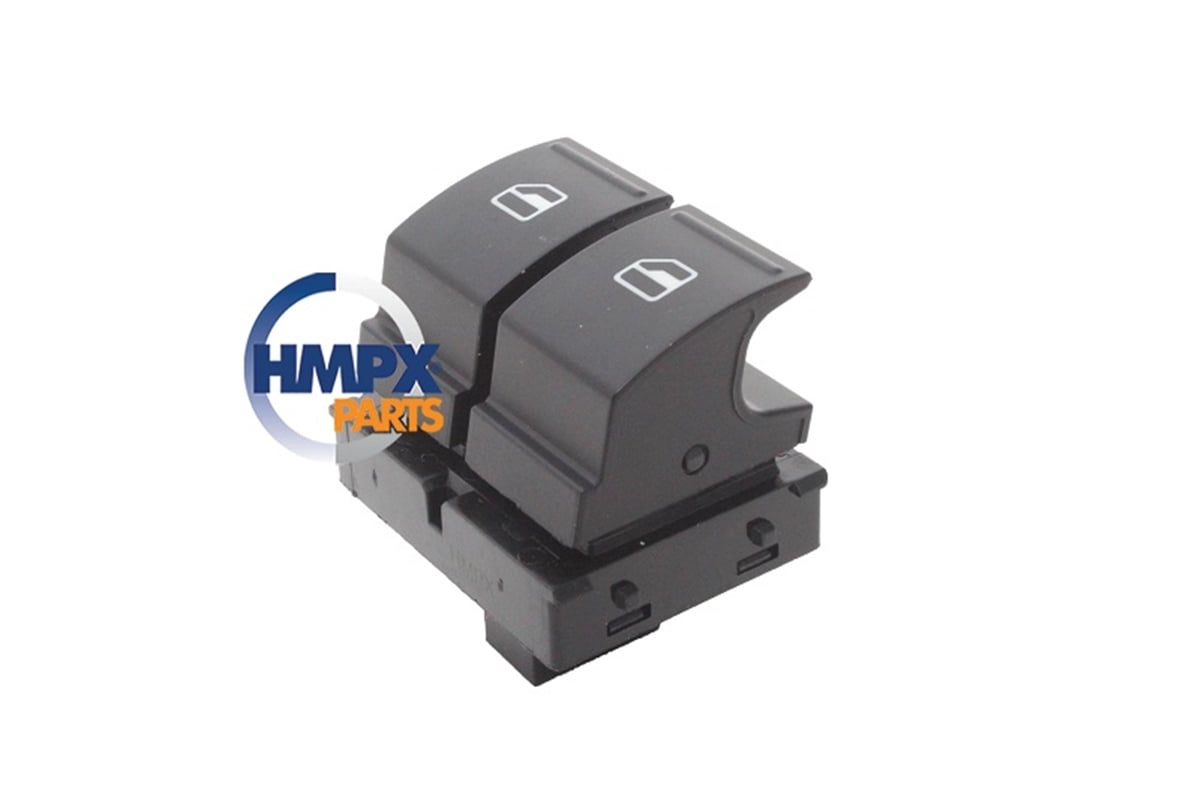 YEDEK PARÇACADDY-OCTAVIA-FABIA-ROMSTER 04>14 CAM AÇMA DÜĞMESİ ÖN SOL ÇİFTLİ HMP 2K0959857A HMP VW-215-013PARCAWORLDHMP 2K0959857A