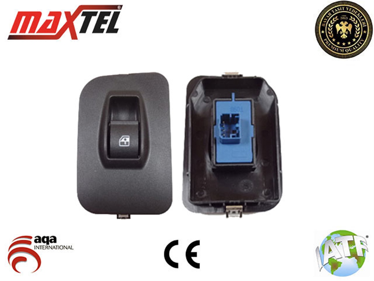 YEDEK PARÇACAM AÇMA DÜĞMESİ ÖN SAĞ 4 PİN TEKLİ MAVİ FİORİNO/DUCATO III/DOBLO III/BOXER III/JUMPER IIIMAXTEL18205040