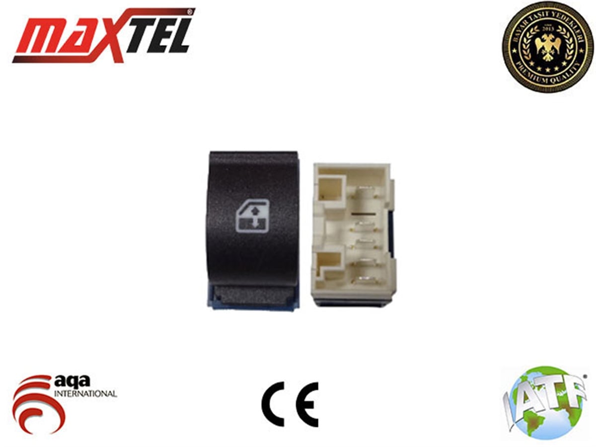 YEDEK PARÇACAM AÇMA DÜĞMESİ ÖN SAĞ 5 PİN TEKLİ MAVİ BEYAZ KASASIZ DOBLO 2006>MAXTEL18205038