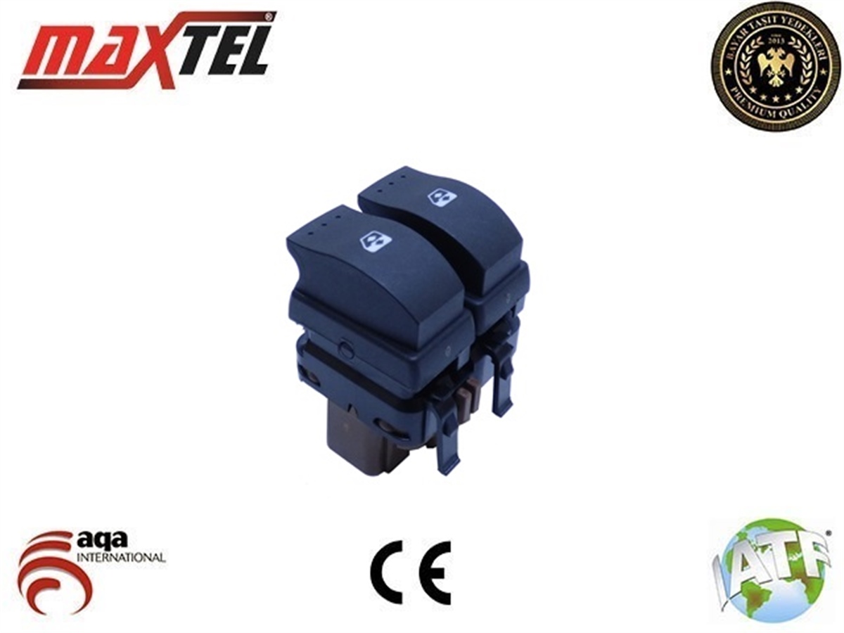 YEDEK PARÇACAM AÇMA DÜĞMESİ SOL 10 PİN KAHVERENGİ MEGANE IIMAXTEL18204040