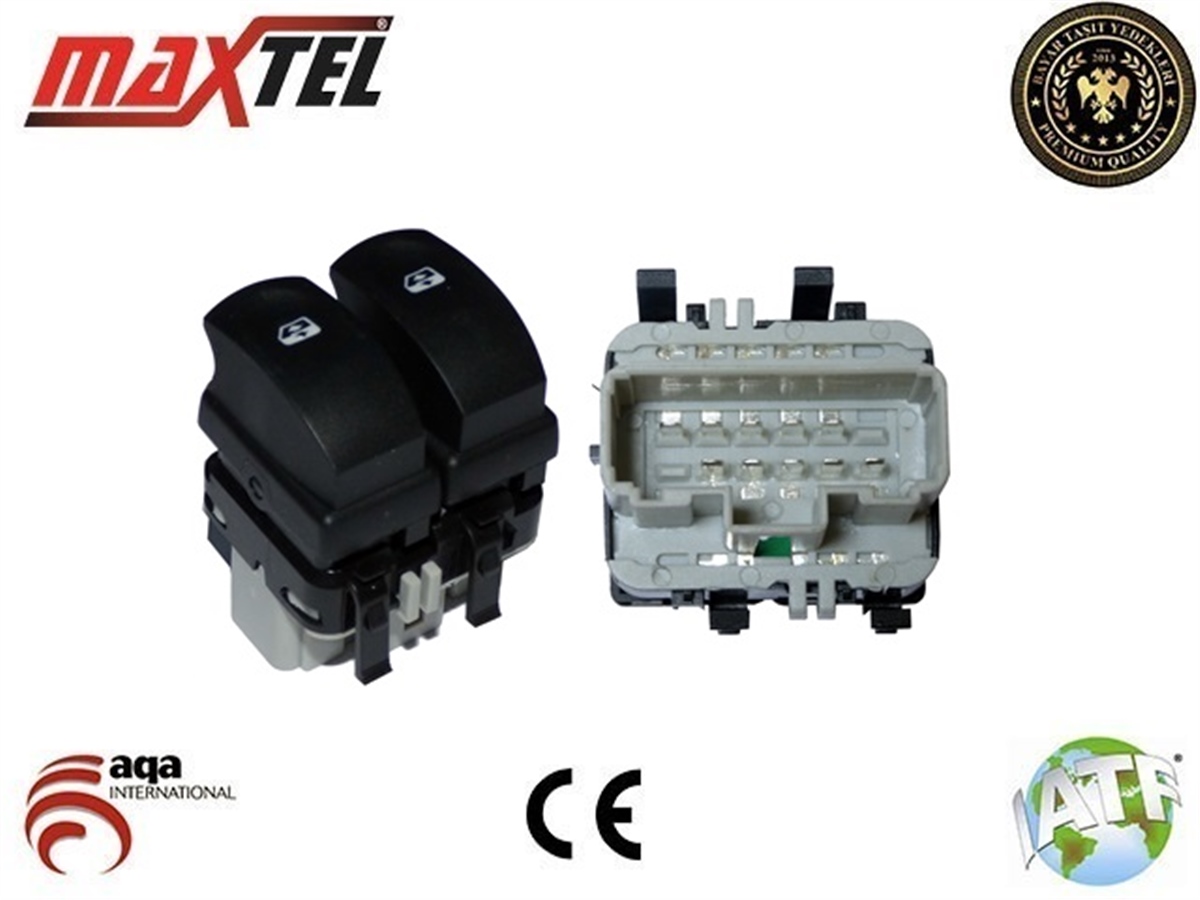 YEDEK PARÇACAM AÇMA DÜĞMESİ SOL 10 PİN GRİ CLİO IIIMAXTEL18204943