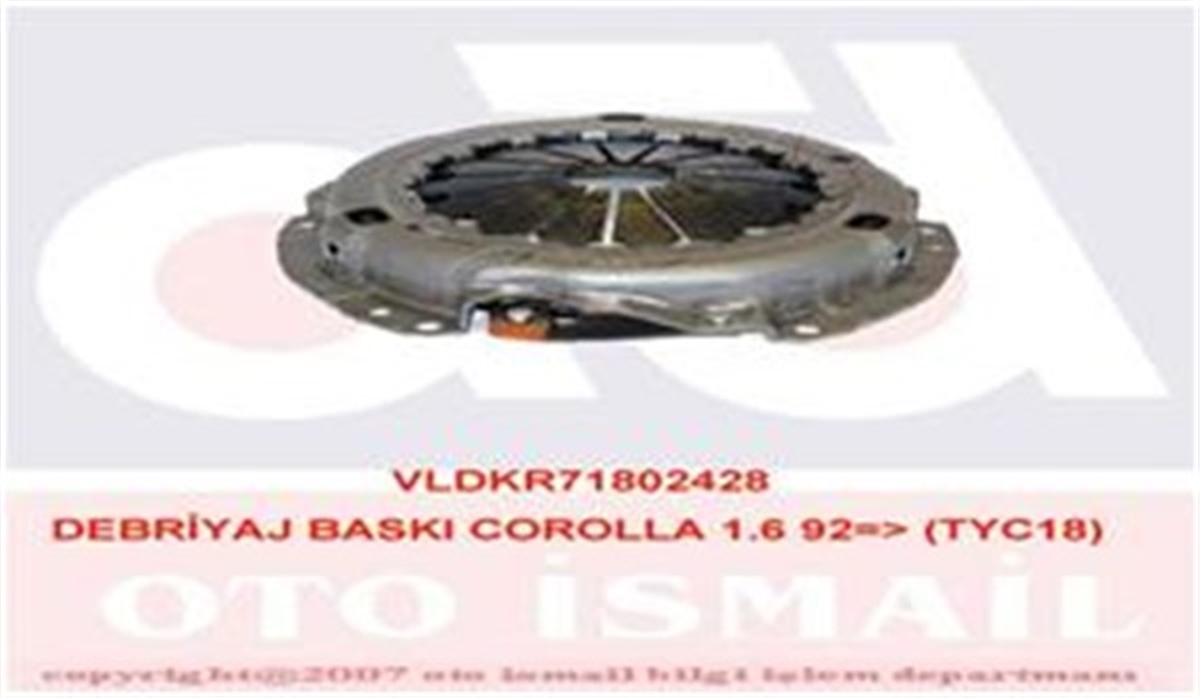 YEDEK PARÇADEBRIYAJ BASKI COROLLA 1.6 92 TYC18 VALEO 802428VALEOVALEO 802428