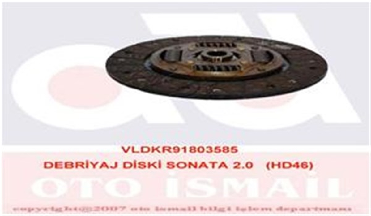 YEDEK PARÇADEBRIYAJ DİSKİ SONATA 2.0 HD46 VALEO 803585VALEOVALEO 803585
