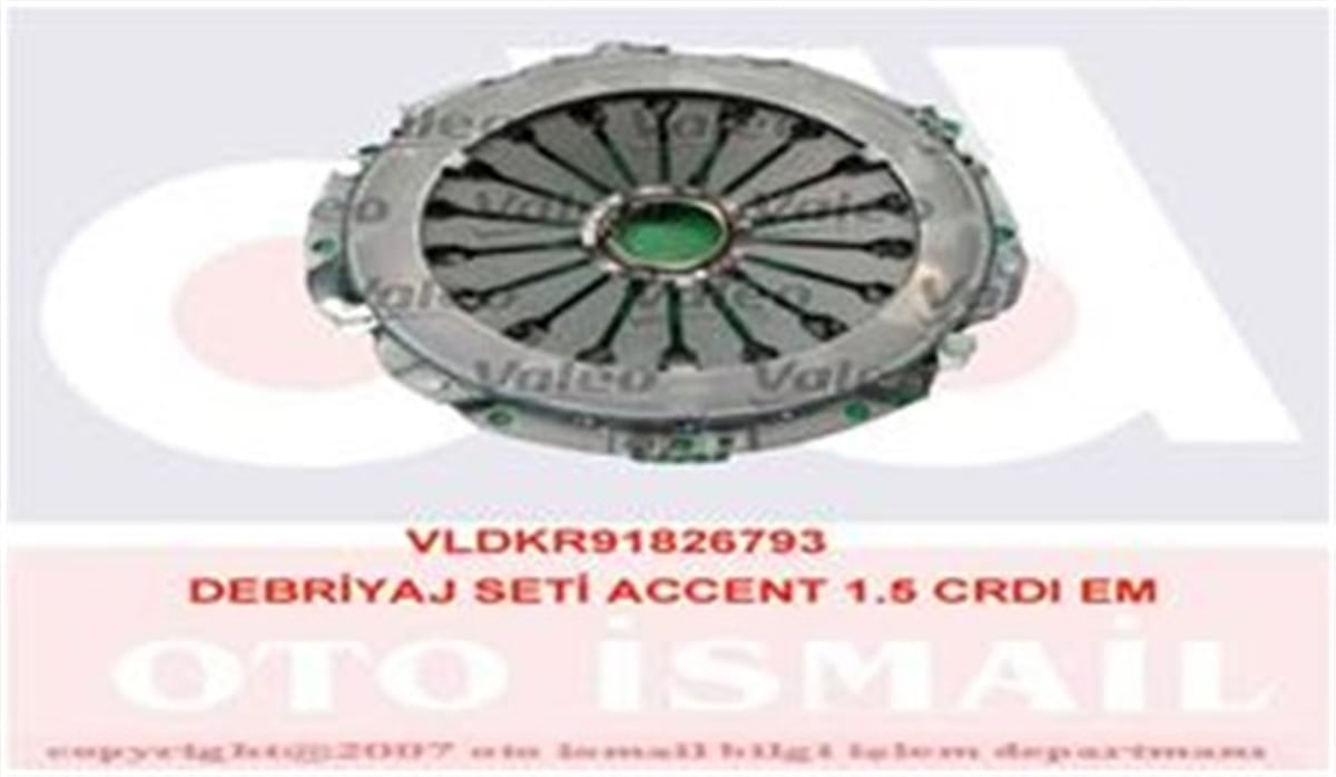 YEDEK PARÇADEBRIYAJ SETİ ACCENT-GETZ 1.5 CRDI EM HD113KIT VALEO 826793VALEOVALEO 826793