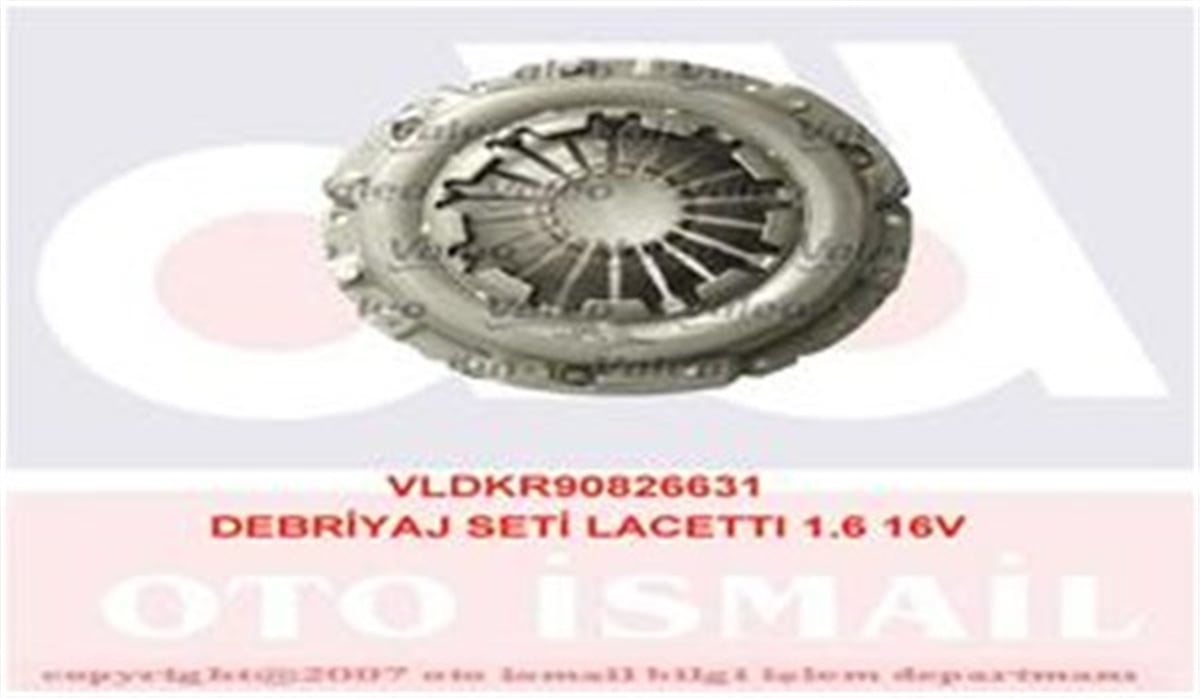 YEDEK PARÇADEBRIYAJ SETİ AVEO-KALOS 1.4 8V DW105KIT VALEO 826631VALEOVALEO 826631