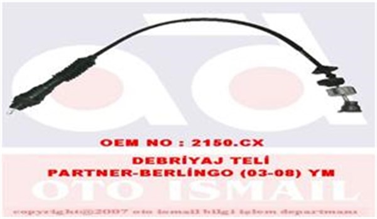 YEDEK PARÇADEBRIYAJ TELİ PARTNER-BERLINGO DW8B 03-08 PSA 2150.CXPSAPSA 2150.CX
