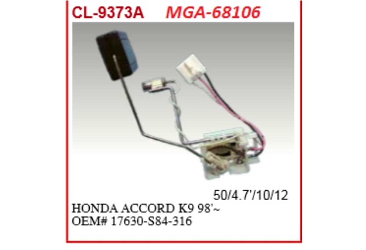 YEDEK PARÇADEPO ŞAMANDIRASI-HONDA ACCORD 98>02  17630S84316 -MGA-68106MGAMGA-68106