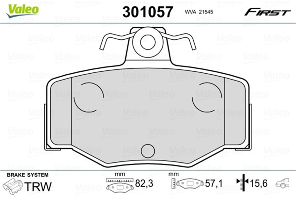 YEDEK PARÇADİSK FREN BALATASI FIRST ARKA NISSAN ALMERA N16E 2-2000 1-2003 - NISSAN ALMERA FL N16E 2- VALEO 301057VALEOVALEO 301057