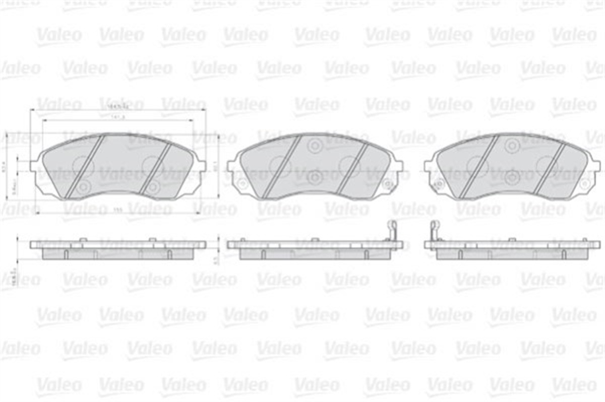YEDEK PARÇADİSK FREN BALATASI LCV ÖN HYUNDAI H1 03-08 VALEO 872597VALEOVALEO 872597