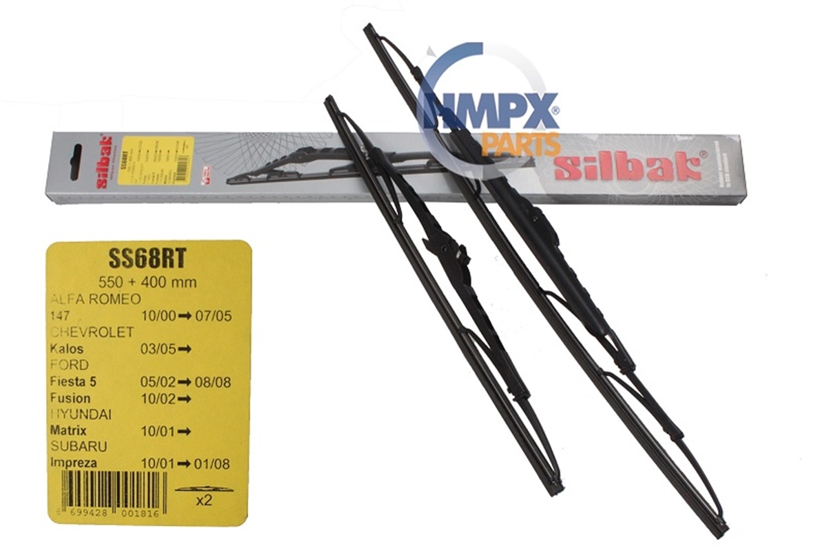 YEDEK PARÇAFIESTA-FUSION  02>12 ÖN SİLECEK SÜPÜRGE TAKIM : METAL TİP (550 MM+400 M SIL 2S6J S17528 AA SS68RTPARCAWORLDSIL 2S6J S17528 AA