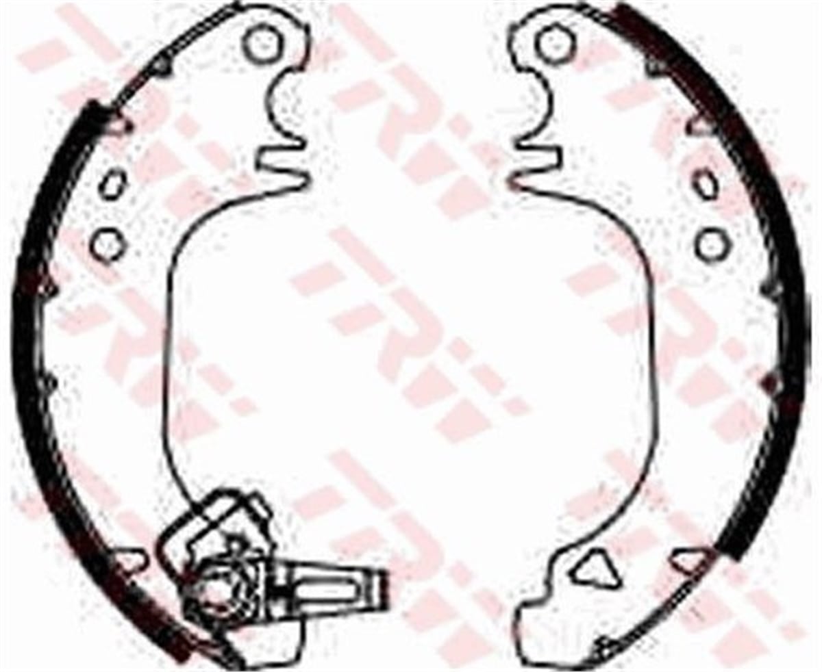 YEDEK PARÇAFREN BALATASI ARKA 4241L3 PSA SX/106/205/309 94-98 1.4 I-1.6 I TM TRW TRW GS8322TRWTRW GS8322