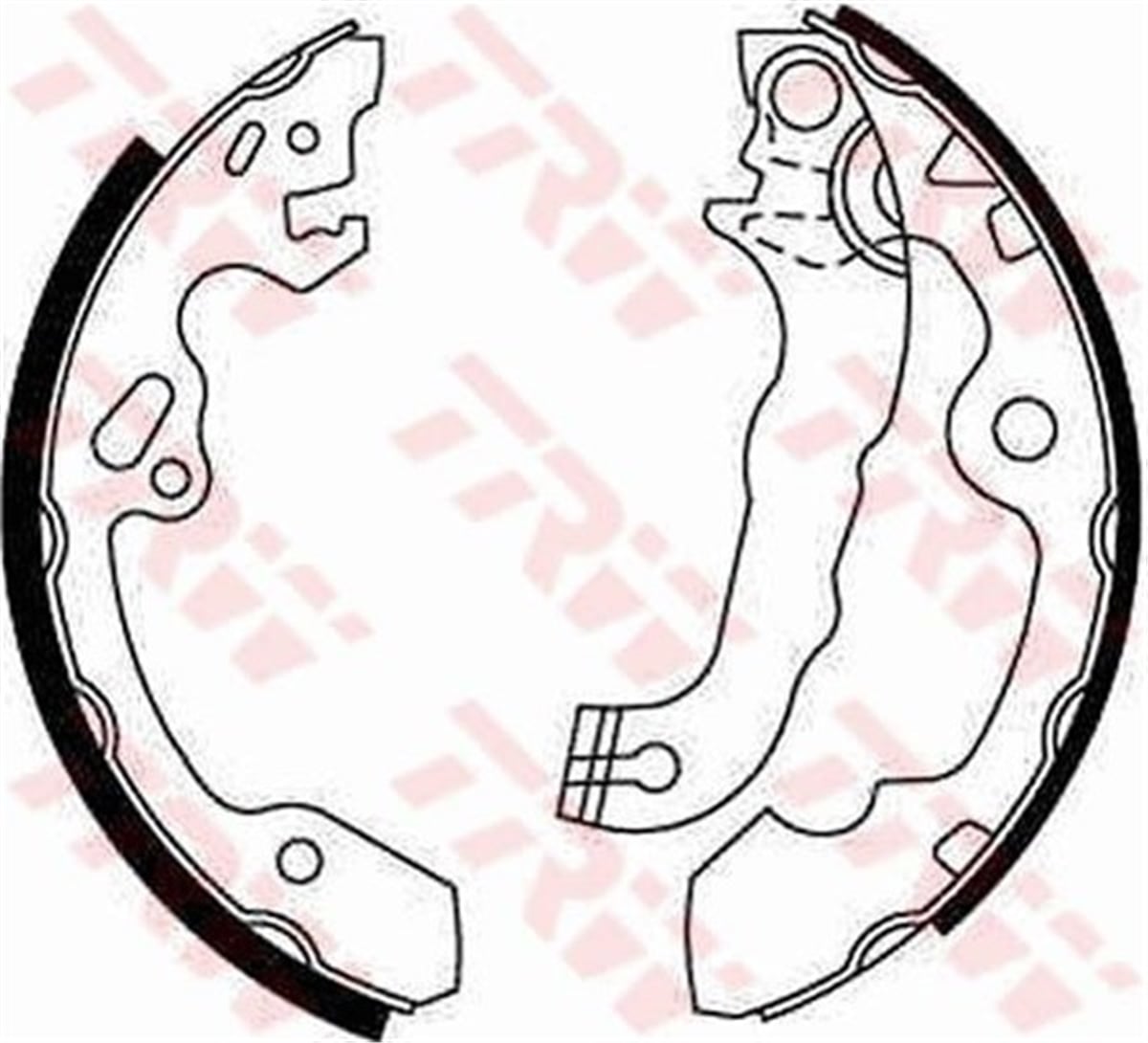 YEDEK PARÇAFREN BALATASI ARKA 98AX 2200 BE FORD FOCUS 98- BM TRW TRW GS8636TRWTRW GS8636