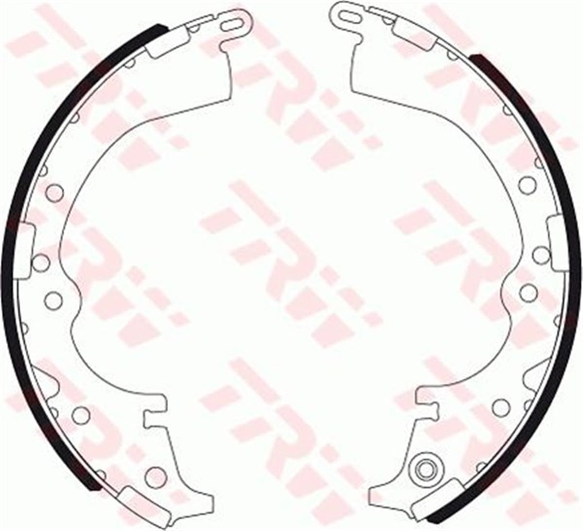 YEDEK PARÇAFREN BALATASI ARKA KAMPANA 04495-0K060 JAPON HILUX (KUN15) 06-11 2.5 D4D TRW TRW GS7333TRWTRW GS7333