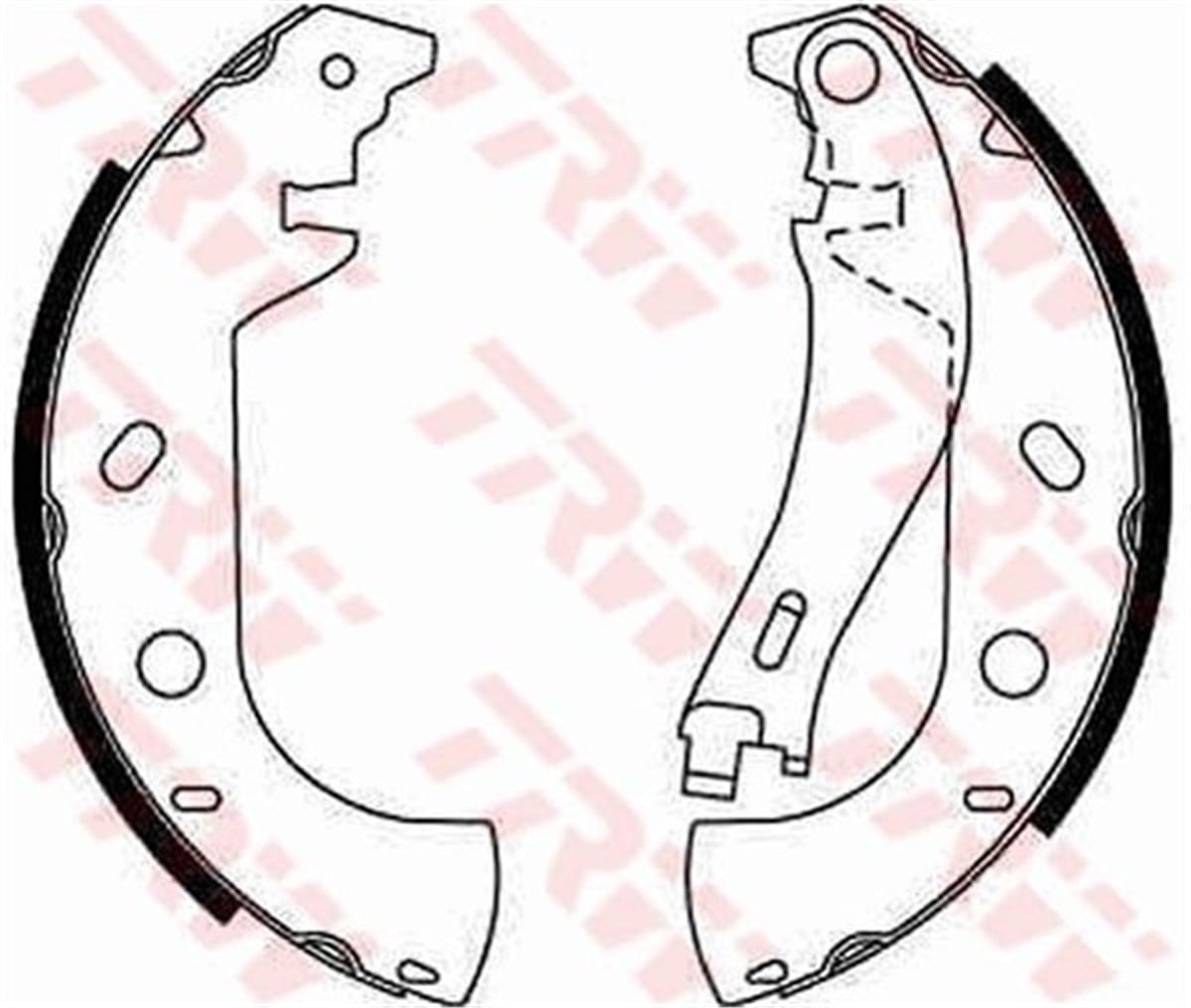 YEDEK PARÇAFREN BALATASI ARKA KAMPANA LEVYELİ 77362284 FIAT MAREA / PALIO WEEKEND 96- 1.2-1.5 TRW TRW GS8653TRWTRW GS8653