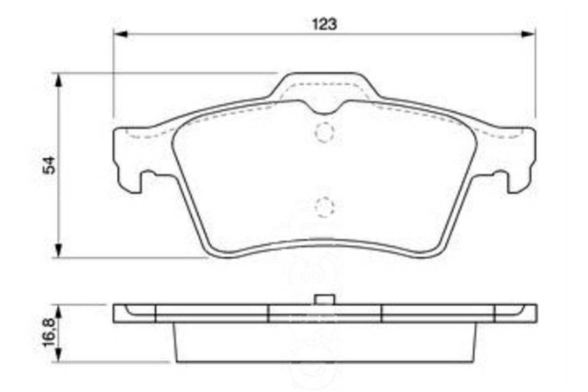 YEDEK PARÇAFREN BALATASI ARKA-NISSAN PRIMERA-P12 03>10  7701207996 -MGA-55409MGAMGA-55409